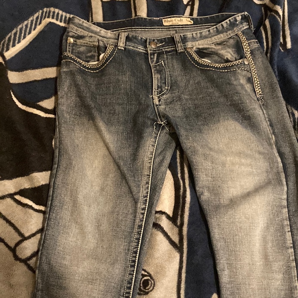 Blue cult denim jeans